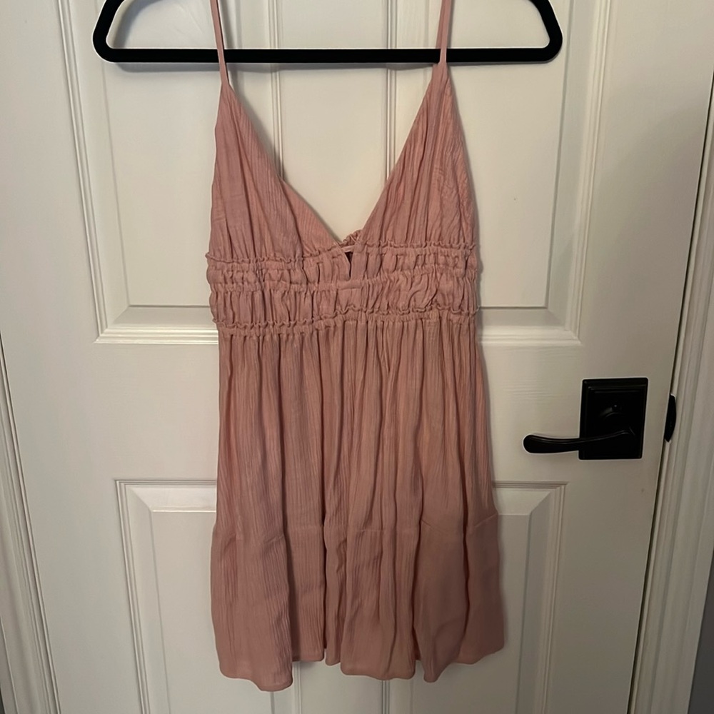 Pink flowy dress